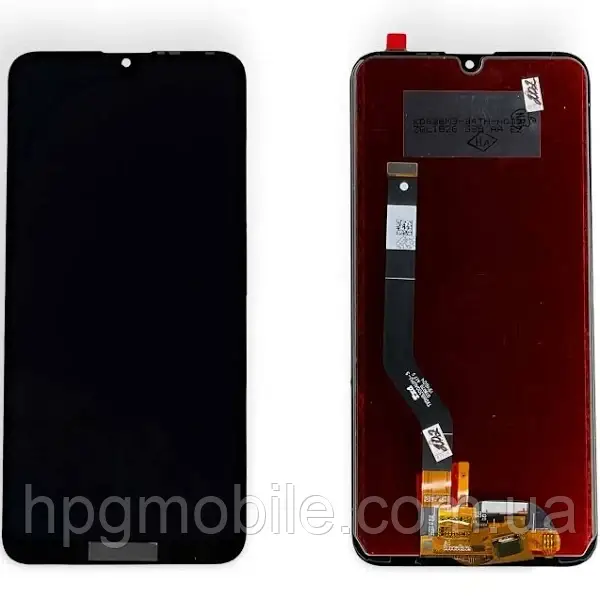 Дисплей для Huawei Y7 2019/Y7 Pro 2019/Y7 Prime 2019/Enjoy 9 модуль (екран, сенсор) з рамкою, оригінал, Чорний, фото 1
