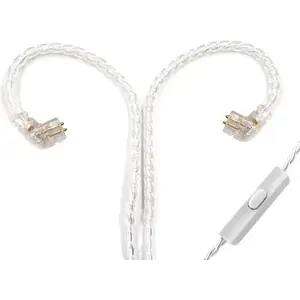 Кабель для навушників Knowledge Zenith Cable Mic Silver (2pin, C) (90402697)