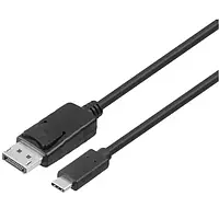 Відео-кабель 2E 2EW-1925 USB-C (тато) - DisplayPort (тато) 1м Black