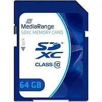 Карта памяти MediaRange SDXC 64GB Class 10 (MR965)