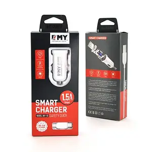 Автомобільний адаптер для телефона EMY YT-KBMY-10-M White 1 x USB, 5V/7.5W