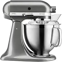 Кухонная машина KitchenAid Artisan 5KSM185PSEMS с откидным блоком, 4.8 л, планетарный (серебряный