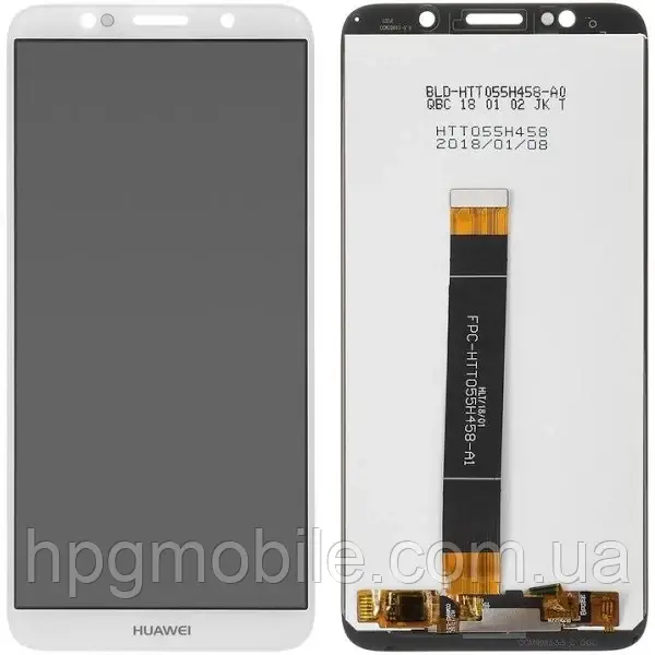 Дисплей для Huawei Y5 2018/Y5 Prime 2018/Honor 7S/Honor 7A/Honor 7 Play модуль (екран,сенсор) оригінал, Білий, фото 1