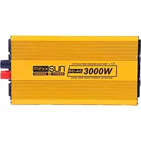 Инвертор напряжения Mexxsun MXSPSW-3000 12V с правильной синусоидой, 2 универсальные розетки,