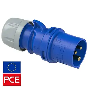 Вилка кабельна PCE 32A 3P 230V IP44 (023-6)