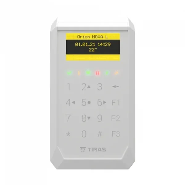 Клавіатура для сигналізації Tiras K-PAD OLED+ White (21-00103)