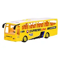 Игрушечная машинка Bambi 1578 Yellow Автобус со звуком и светом