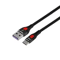 Дата-кабель Remax RC-188a 1m USB (тато) - Type C (тато) Black Super Fast Charge 5A