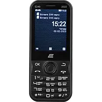 Кнопочный телефон 2E E240 2022 Black Dual Sim