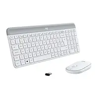 Комплект клавиатура и мышь Logitech MK470 Wireless Slim White (920-009205)