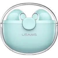 Беспроводные наушники USAMS BU12 Earbuds BU Series Green (BHUBU03)