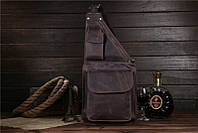 Кожаная сумка кросс-боди коричневый, Bexhill bx1089 KP, код: 7727632