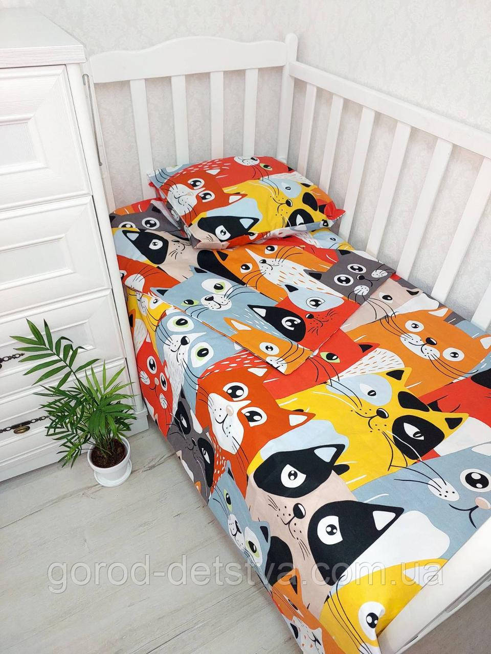 Комплект постільної білизни Qvatro Gold в дитяче ліжечко 120*60 см наволочка підковдра простирадло, фото 1