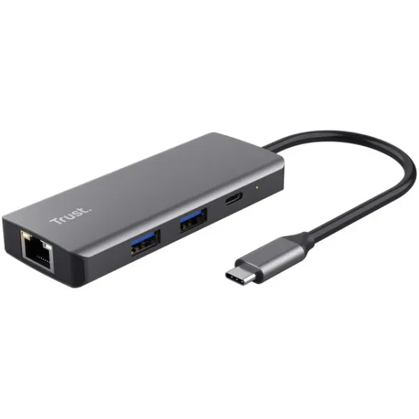 USB-хаб TRUST Dalyx 6-in-1 Multiport Adapter (24968) Gray