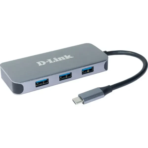 USB-хаб D-Link DUB-2335 Gray