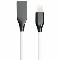Дата-кабель PowerPlant CA910724 USB 2.0 (мама) - Lightning (тато) 1m White