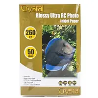 Фотобумага Crystal RCGL-R6-260-50 A6 (10x15), 260 г/м2, 50 л пластиковое покрытие