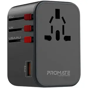 Мережевий перехідник Promate TripMate-GaN65 Black