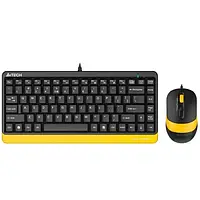 Комплект клавиатура и мышь A4Tech Fstyler F1110 USB Bumblebee