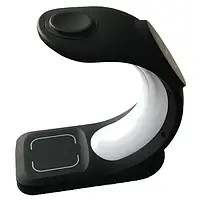 Беспроводное зарядное устройство Infinity 3IN1 MagSafe RGB Light (iPhone, iWatch, AirPods) Original Black