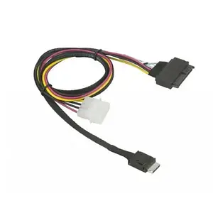 Кабель для компютерних комплектуючих Supermicro SFF-8611 (x4) to SFF-8639 U.2 with 15pin power cable (SFF-8611(x4)SFF-8639)