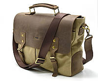 Мужская сумка из парусины с кожаными вставками RCs-3960-4lx TARWA Коричневый UD, код: 7703897