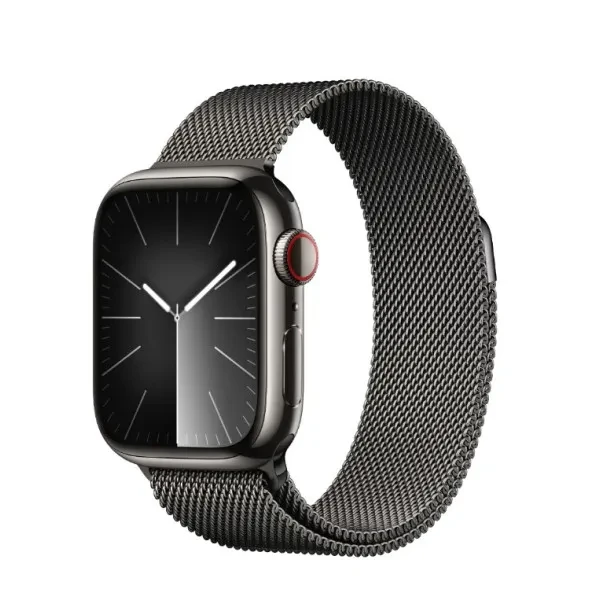 Смарт-годинник Apple Watch Series 9 GPS + Cellular 41mm Graphite S. Steel Case w. Graphite Milanese Loop (MRJA3)