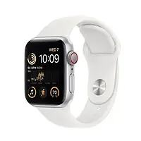 Смарт-часы Apple Watch SE 2 GPS + Cellular 40mm Silver Aluminum Case with White Sport Band - M/L (MNTQ3)