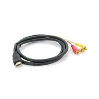 Відео-кабель Voltronic YT-HDMI-3RCA HDMI (тато) - 3RCA (тато) 1.5 m