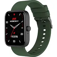 Смарт-часы 2E Alpha SQ Music Edition 46mm Black Green (2E-CWW40BKGN)