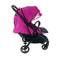 Прогулянкова дитяча коляска Yoya  Yoya Plus Pro 2022 темно-рожева (рама чорна)