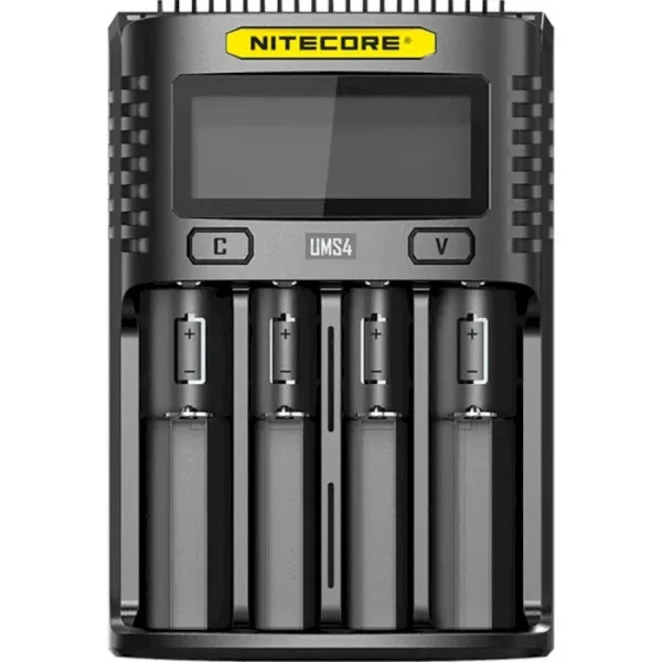 Зарядний пристрій для акумуляторів AA, AAA Nitecore UMS4 Black