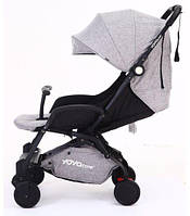 Прогулянкова дитяча коляска Yoya Care X6 AD Сіра(чорна рама)