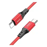 Дата-кабель Hoco X86 USB-C (тато) - USB-C (тато), 1m Red