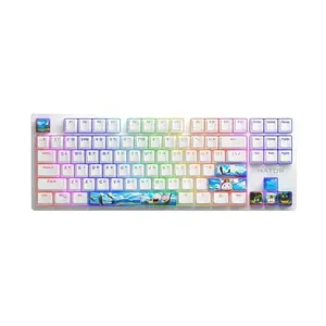 Клавіатура Hator Rockfall 2 Mecha TKL Authentic Edition Fighting Cats White (HTK-532)