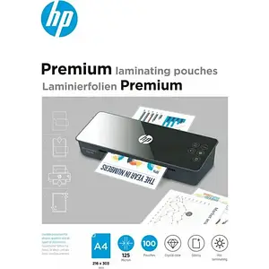 Плівка для ламінування HP PREMIUM LAMINATING POUCHES, A4, 125 MIC, 216x303, 100 PCS (9124)