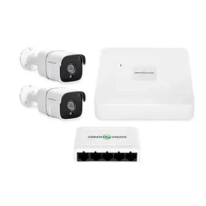 Комплект відеонагляду GreenVision GV-IP-K-W68/02 4MP (Lite) White