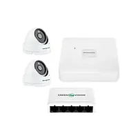 Комплект видеонаблюдения GreenVision GV-IP-K-W67/02 4MP (Lite) White