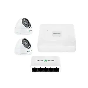 Комплект відеонагляду GreenVision GV-IP-K-W67/02 4MP (Lite) White