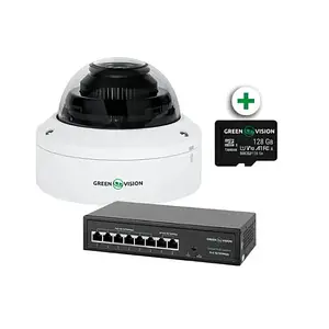 Комплект відеонагляду GreenVision GV-804 White
