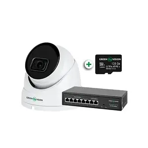 Комплект відеонагляду GreenVision GV-803 White