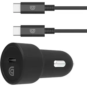 Автомобільний зарядний пристрій для телефона Griffin GP-088-BLK Black Single Port 15W USB-C Car Charger + USB-C