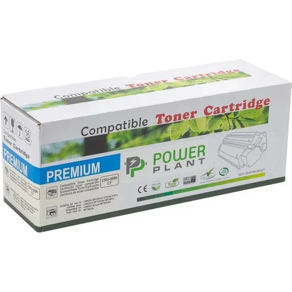 Тонер-картридж для принтера PowerPlant Canon LBP673Cdn (CRG-069H) Cyan CY (з чипом)