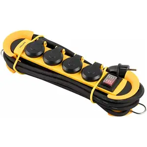 Мережевий фільтр Philips Outdoor SPN5140YC Yellow 4 розетки, 5м