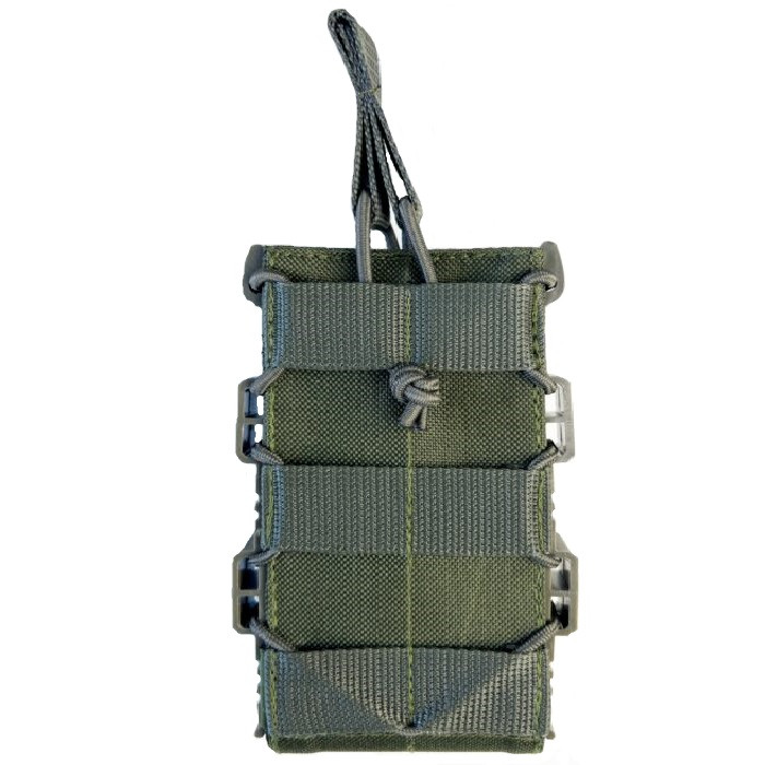 Підсумок відкритий каркасний для 1 магазину АК Cordura олива(LE3199)