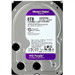 HDD диск Western Digital Purple 6 TB (WD63PURU)