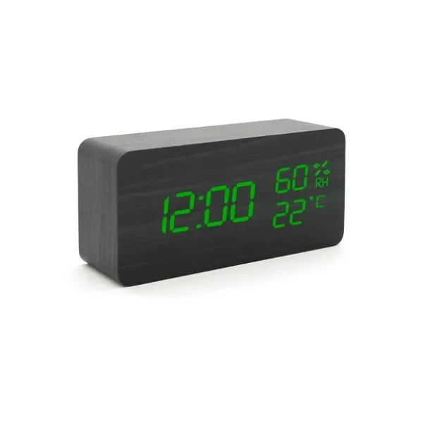 Настільний годинник VST 862S Black Wooden (VST-862SB/G)