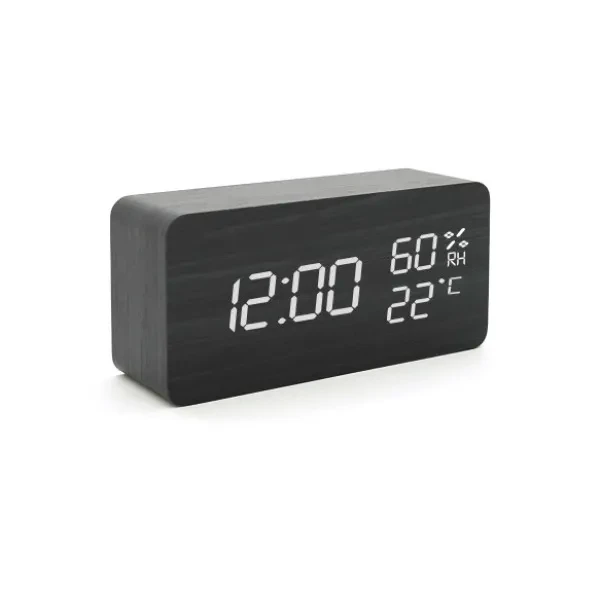 Настільний годинник VST 862S Black Wooden (VST-862SB/W)