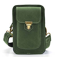 Мужская сумка чехол через плечо поясная TARWA RE-0075-3md Зеленая OS, код: 8345768