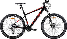 Велосипед AL 27.5" Leon XC-70 AM Hydraulic lock out HDD рама-20" чорний з червоним (м) 2022 Velo